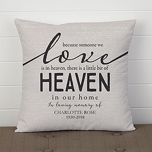 Heaven In Our Home Personalized 14 Throw Pillow