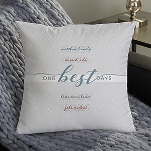 Our Story Personalized 14 Throw Pillow