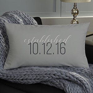 Our Story Personalized Lumbar Throw Pillow