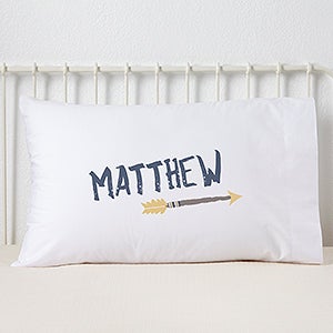 Tribal Arrow Personalized Pillowcase for Boys