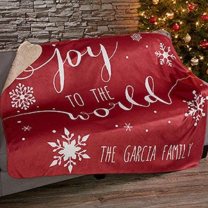 Christmas Quotes Personalized 50x60 Sherpa Blanket