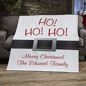 Santa Belt Personalized 50x60 Sweatshirt Blanket