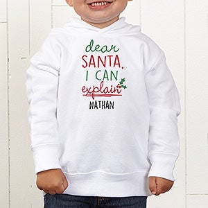 Dear Santa Personalized Toddler Sweatshirt - Toddler 2T - Grey