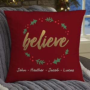 Cozy Christmas 18 Personalized Throw Pillow