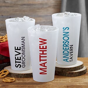 Personalized Pint Glasses - Bold Name