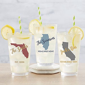 Personalized Pint Glasses - State Pride