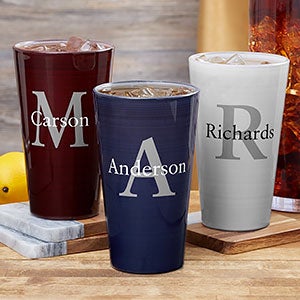 Personalized Pint Glass - Name & Initial