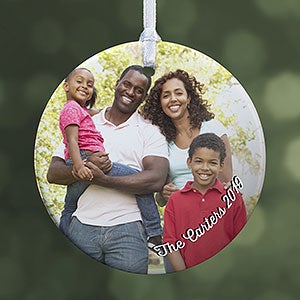 Precious Memories Small 1 Sided Photo Ornament