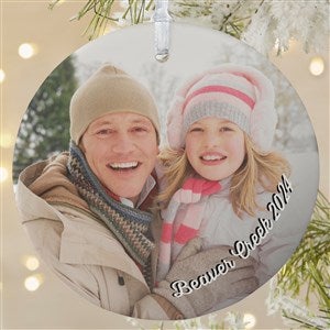 Precious Memories Large 1 Sided Photo Ornament