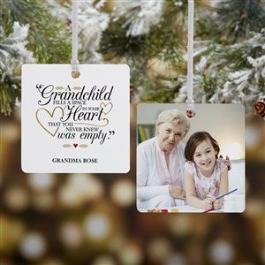 Grandparents Are Special Personalized Square Photo Ornament