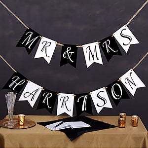 Personalized Wedding Bunting Banner