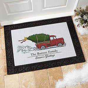 Classic Christmas 18x27 Personalized Doormats