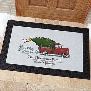 Classic Christmas 20x35 Personalized Doormats