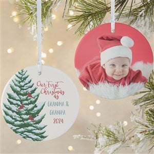 First Christmas As Grandparents Photo Ornament