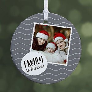 Photo Message Personalized Christmas Ornament