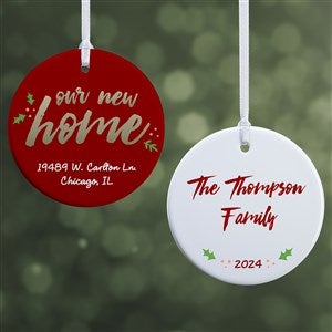 Personalized Ornament - Our New Home