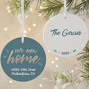 New Home Personalized Christmas Ornament