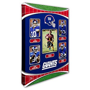 New York Giants Trading Card Photo Canvas - 16x24