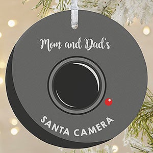 Santa Spy Cam Personalized Ornament