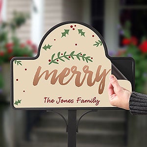 Personalized Cozy Christmas Garden Stake - Magnet Only