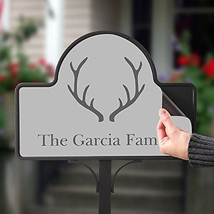 Personalized Garden Stake Magnet - Winter Theme