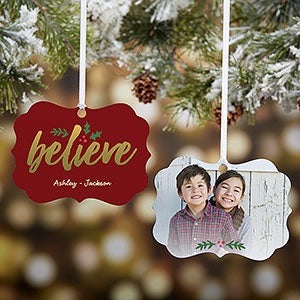 Custom Photo Ornament - Cozy Christmas