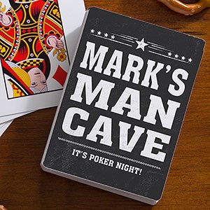 Personalized Playing Cards for Men - Add Any Text