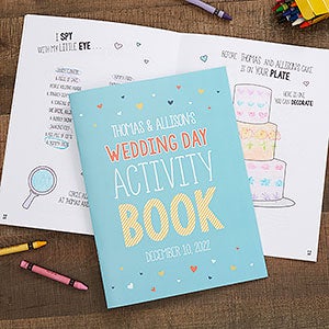 Download Wedding Day Personalized Coloring Activity Book Crayon Set