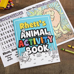 Personalized Coloring Activity Book - Amazing Animals