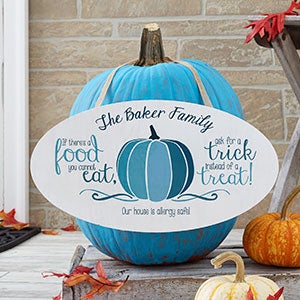 Teal Pumpkin Sign