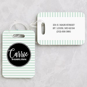 Personalized Luggage Tags - Name & Meaning