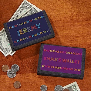 Personalized Kids Wallets - Stencil Name