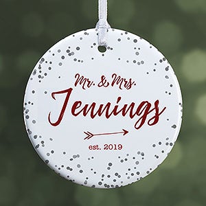 Sparkling Love Personalized Wedding Ornament