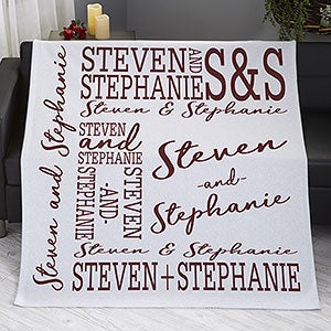 Couple In Love Personalized 50x60 Sweatshirt Blanket