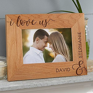 I Love Us 4x6 Personalized Picture Frame