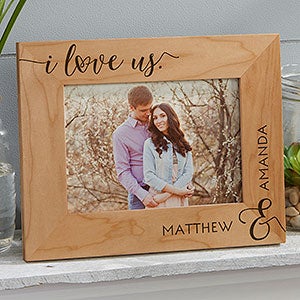 I Love Us 5x7 Personalized Picture Frame