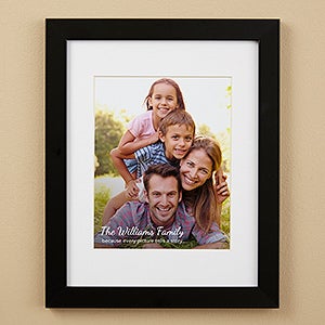 Framed Personalized 11x14 Photo Prints - Text Overlay