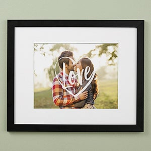 Personalized Framed Photo Prints - Graphic Overlay - 16x20