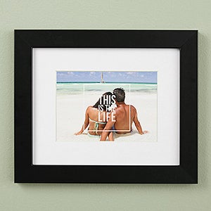 Personalized 8x10 Framed Photo Prints - Graphic Overlay