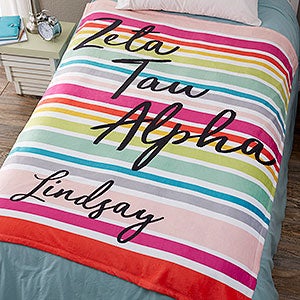 0 Zeta Tau Alpha Personalized Fleece Blanket - 60x80