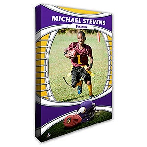 Minnesota Vikings Personalized 16x24 Photo Canvas Print