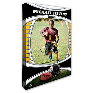 Pittsburgh Steelers Personalized 16x24 Photo Canvas Print