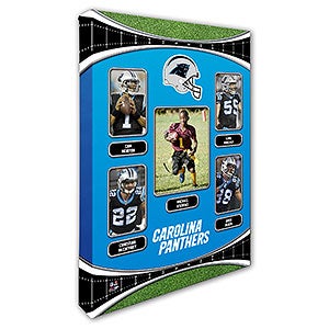 Carolina Panthers Trading Card Photo Canvas - 12x18