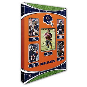 Chicago Bears Trading Card Photo Canvas - 16x24