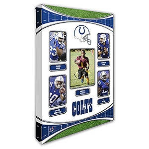 Indianapolis Colts Trading Card Photo Canvas - 12x18