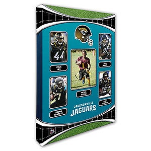 Jacksonville Jaguars Trading Card Photo Canvas - 12x18