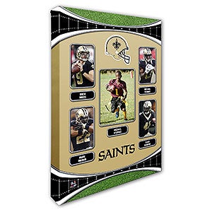 New Orleans Saints Trading Card Photo Canvas - 16x24