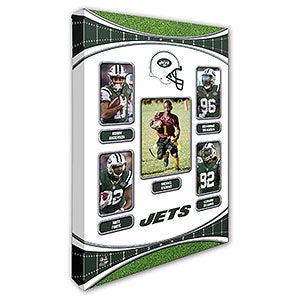 New York Jets Trading Card Photo Canvas - 16x24