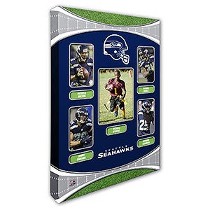 Seattle Seahawks Trading Card Photo Canvas - 12x18