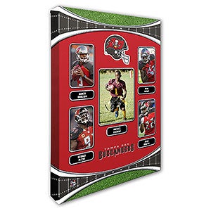 Tampa Bay Buccaneers Trading Card Photo Canvas - 16x24